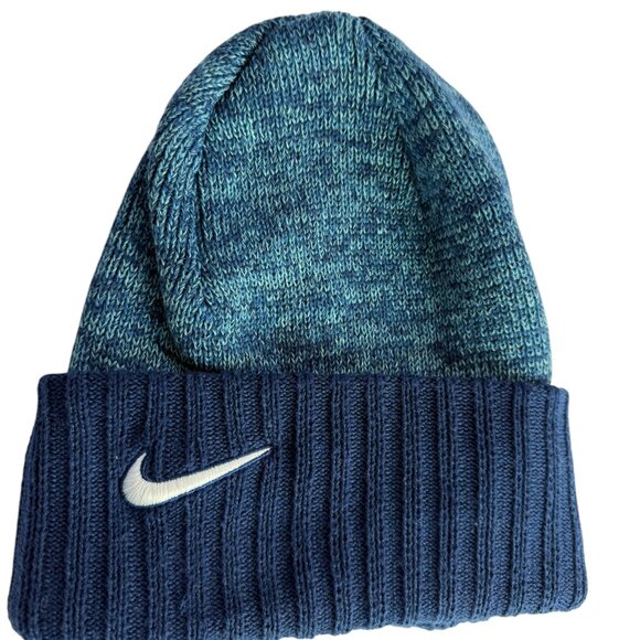USA Winter Olympics Beanie Hat Blue. No Pom Pom Pouf on Top.  Adult.  Nike. main image 6